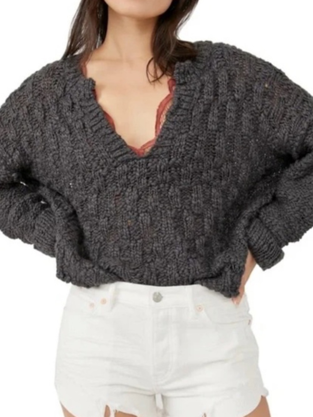 325 FREE PEOPLE JOSEPHINE PULLOVER SWEATER